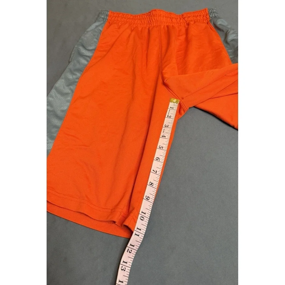 Nike Shorts Mens Size Medium Orange Basketball‎ Drawstring Pockets Lightweight